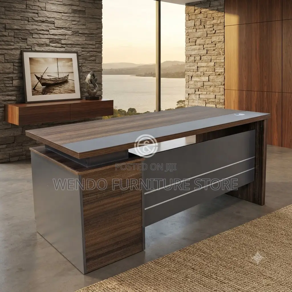 Office Desk; 1.4 Meters Executive High Wooden Office Desk