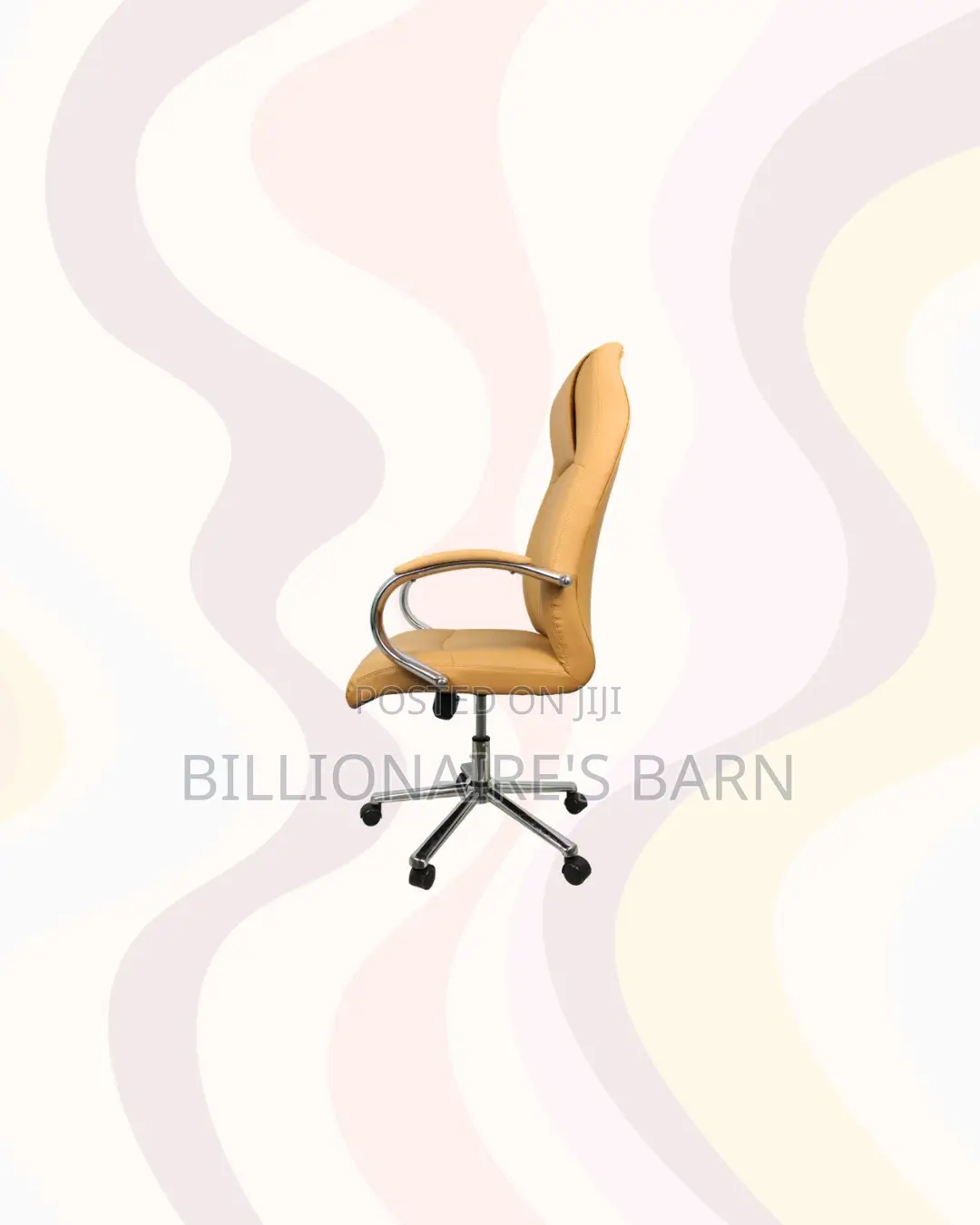 Practical Orange Quilted Executive Office Chair | Focused Work Session