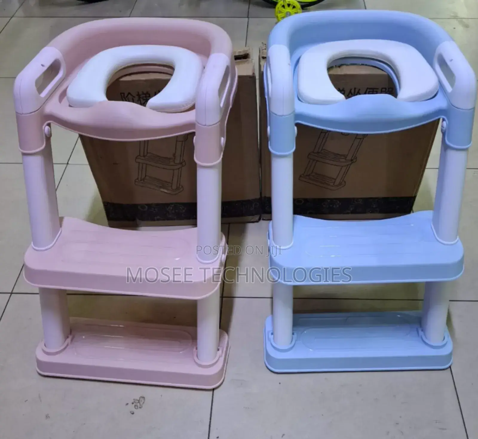 Kids Potty Training Ladder Seat With Soft Cushion