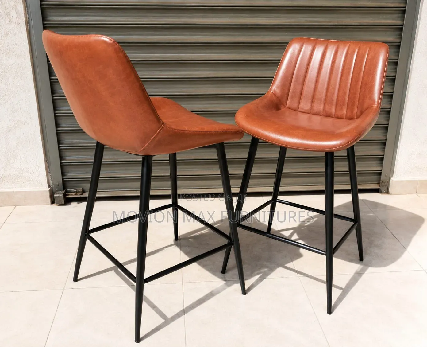 Leather Movion Counter Chairs
