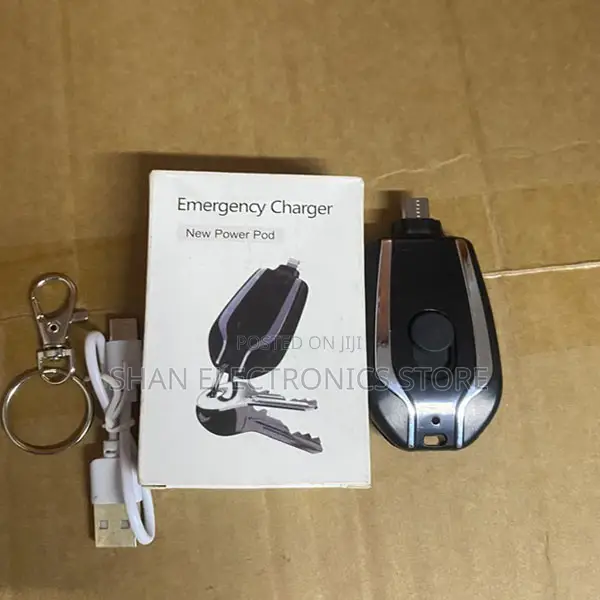 500mAh Small Backup Power Bank Type C Fast Charging, Key Ring