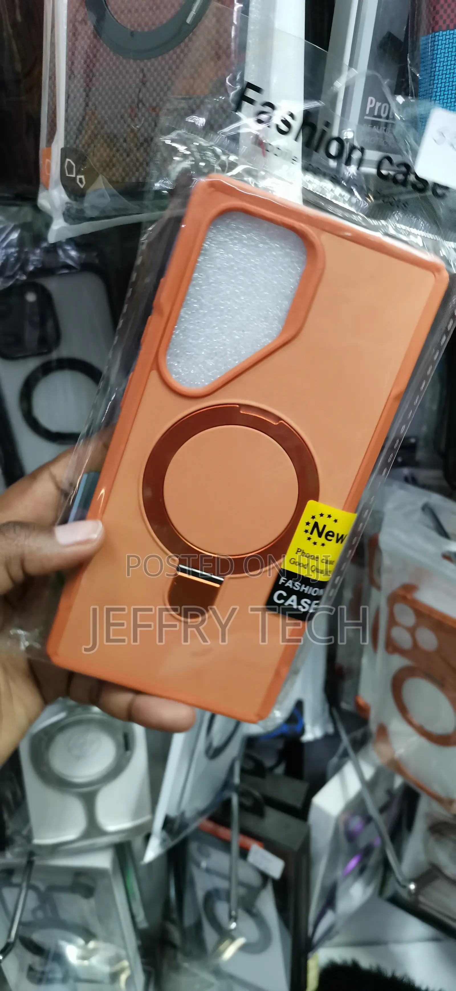 Samsung Galaxy S25 Ultra Orange Magnetic Protective Phone Case