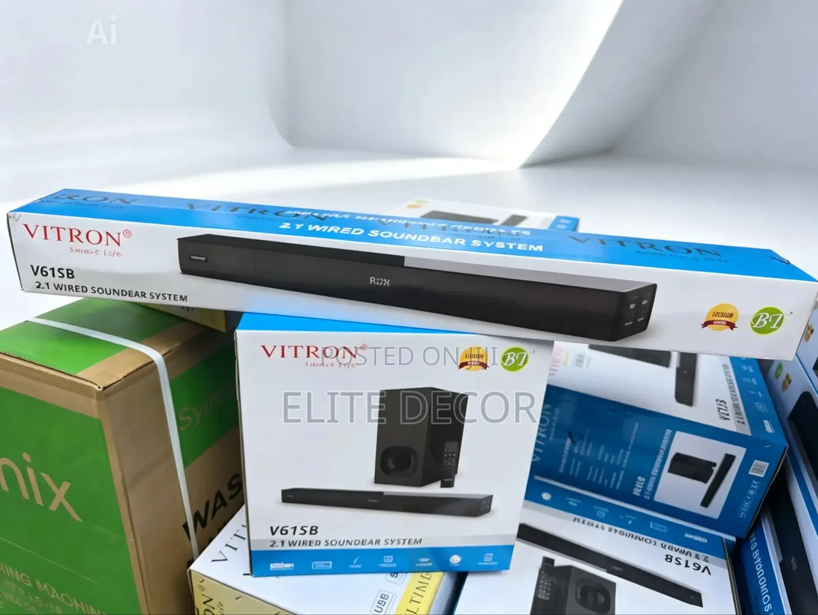 Vitron V61SB 2.1 Channel Soundbar System – Bluetooth + Powerful