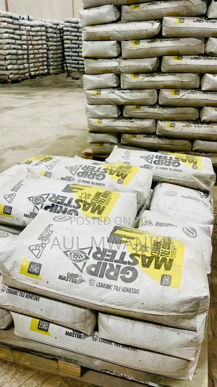 Grip Master Ceramic and Porcelain Tile Adhesive - 25kg Bag