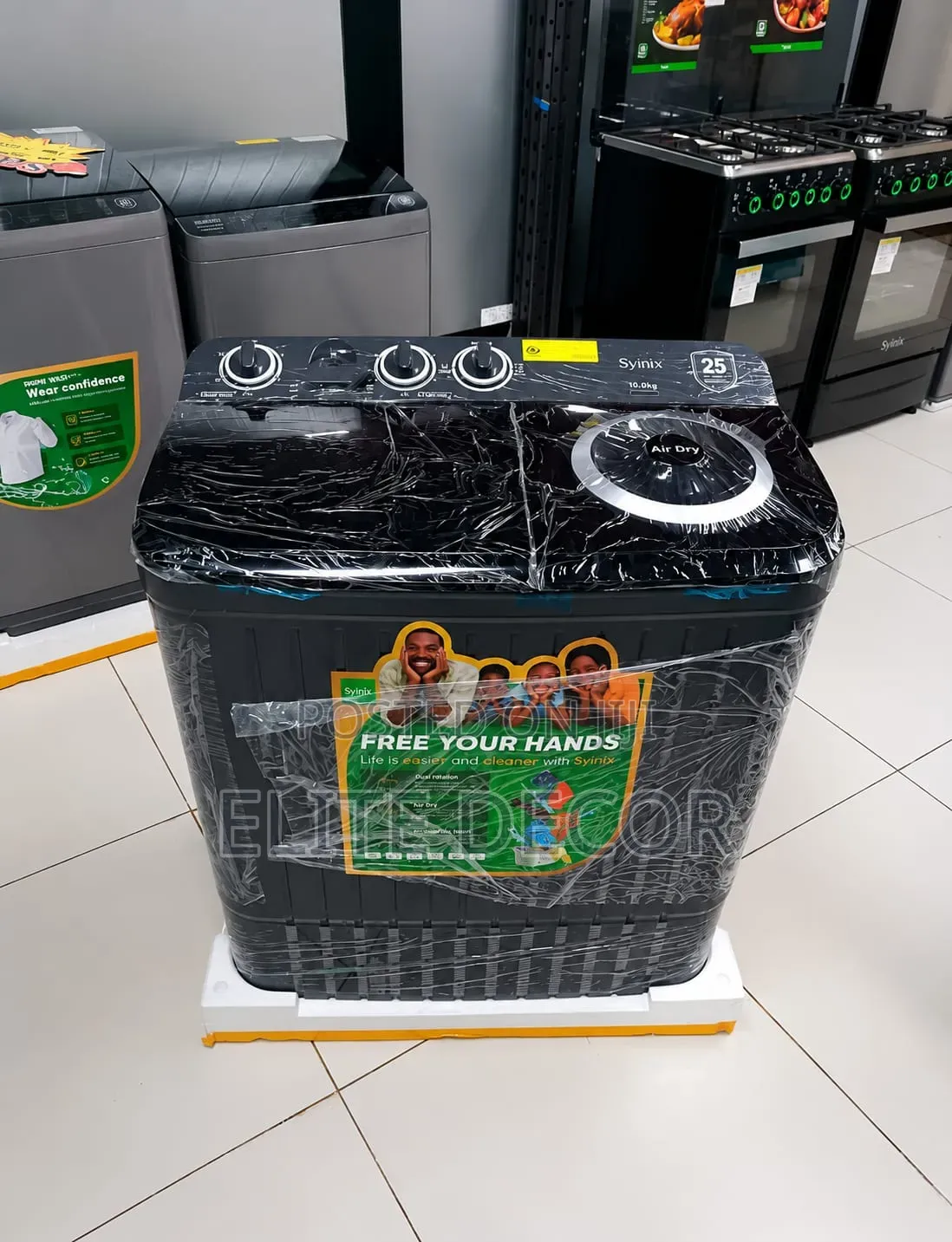 Syinix 10KG Twin Tub Top Load Washing Machine – Powerful Durable