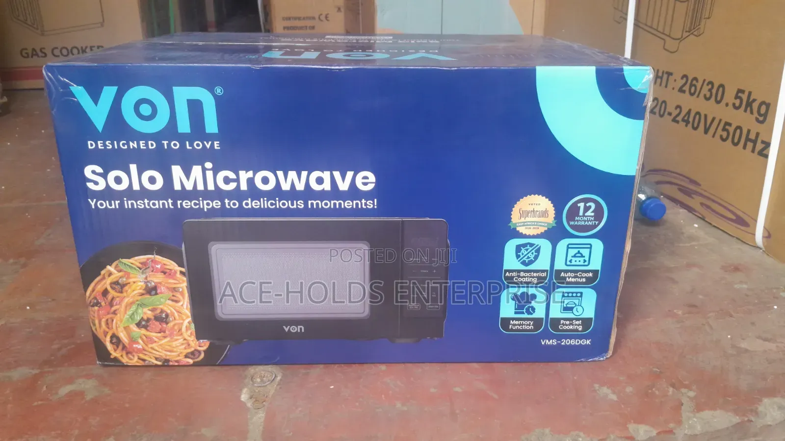 Solo Microwave-Oven Von 20 Liters Digital Setting - Black