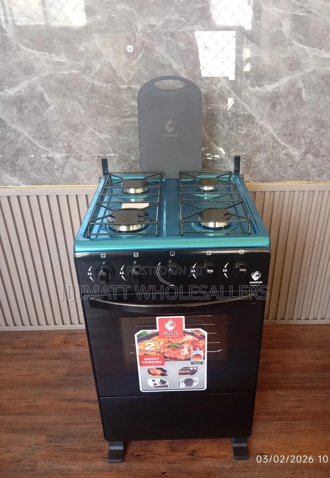 Euroken Full Gas Euro-55-4g Auto Ignition With Gas Oven