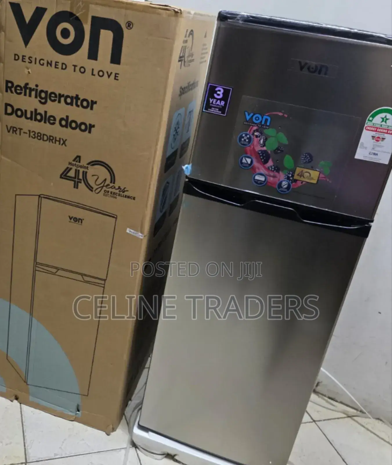 Von 138l Energy Efficient Refrigerator