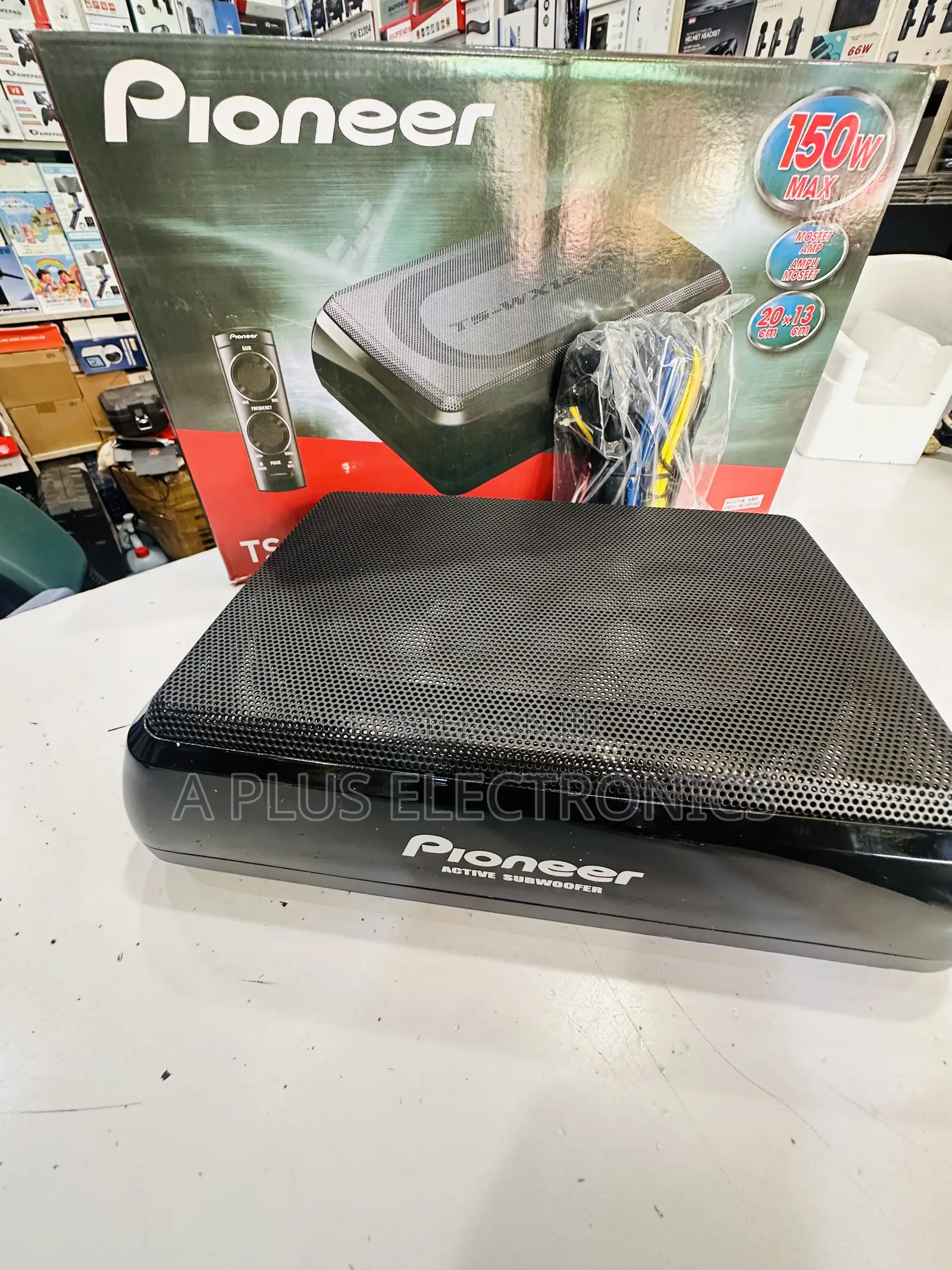 Pioneer Underseat Subwoofer 150W Active Bass Speaker for All Cars