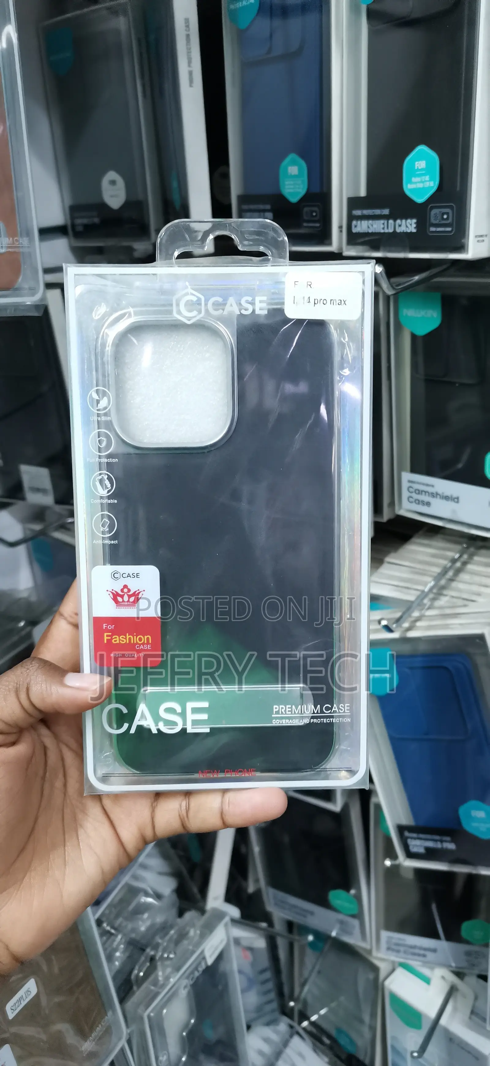 iPhone 14 Pro Max Dark Translucent or Solid Matte Backing Case
