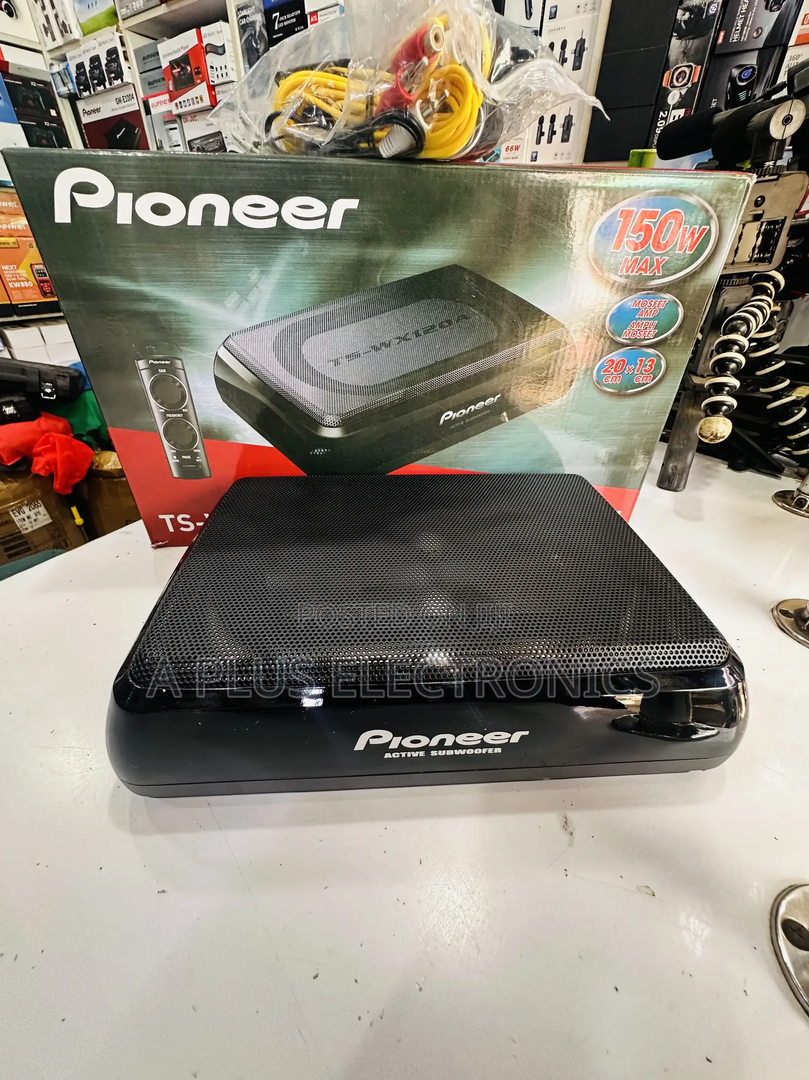 Pioneer Underseat Subwoofer 150W High Performance Car Subwoofer
