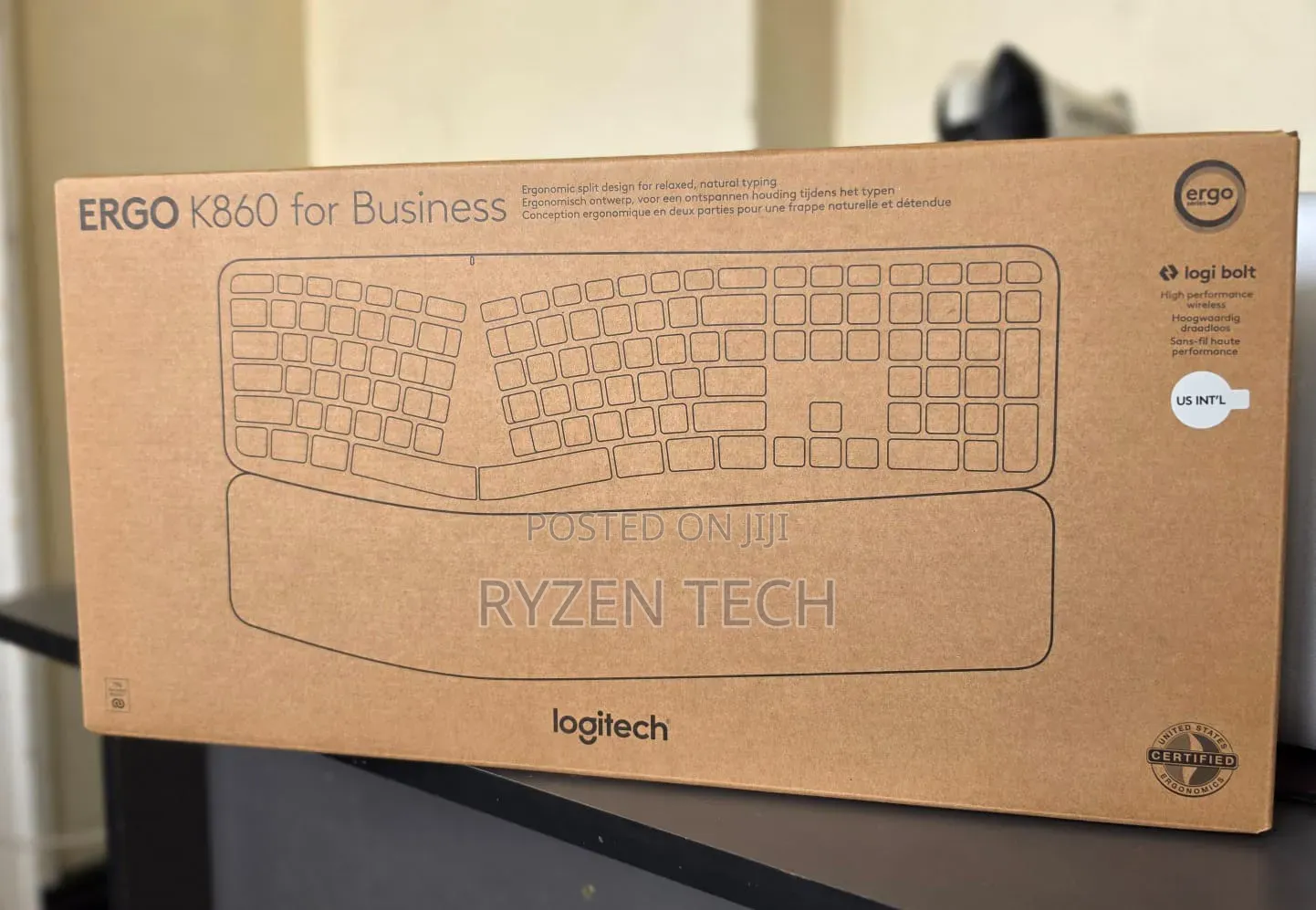Logitech ERGO Wireless Ergonomic Keyboard (Bluetooth and USB