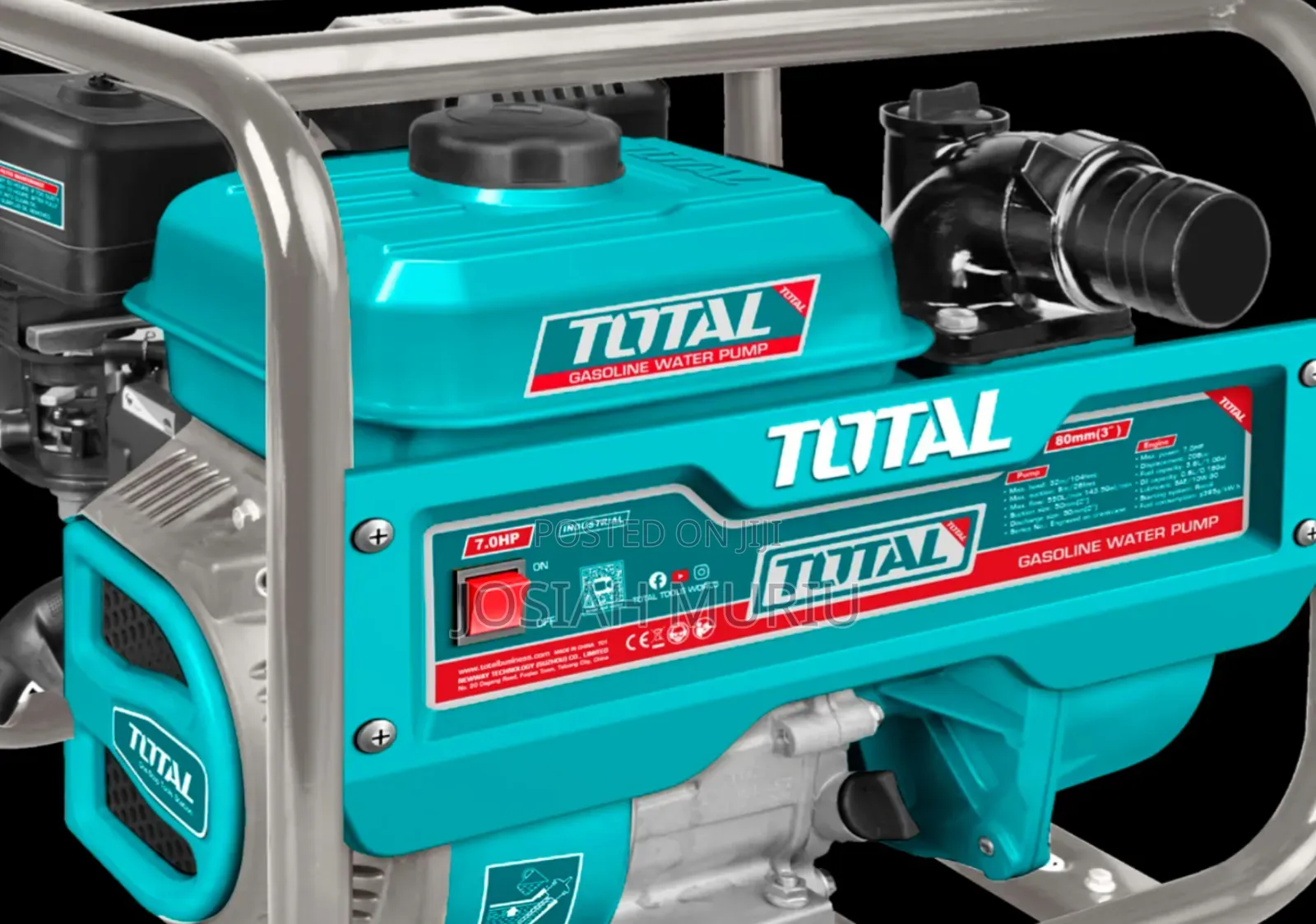 Total 3" Gasoline Water Pump