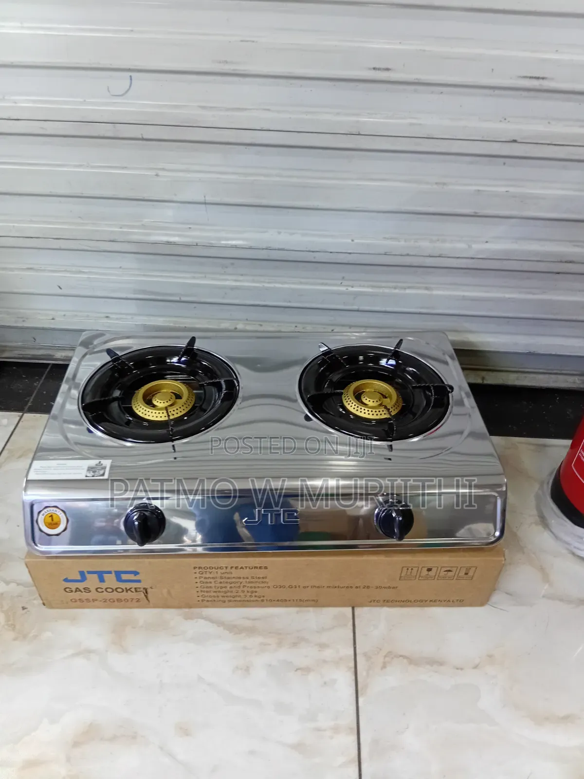 JTC 2 Burner Cooker Stainless
