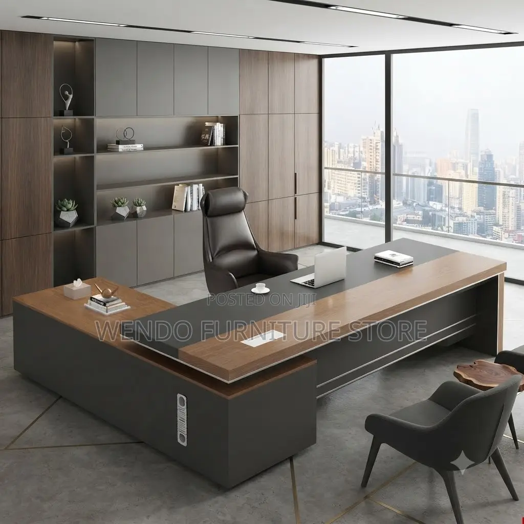 Office Desk; 1.8 Meters Executive L Figured Office Desk