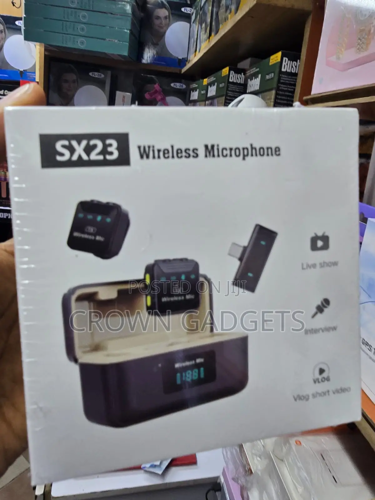SX23 Professional Lavalier Microphone With 3-in-1 Receiver