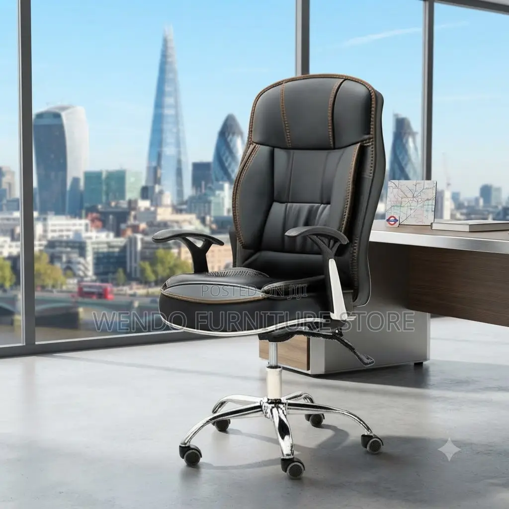 Office Chairs'; Leathered Office Recliner High Backed Chairs