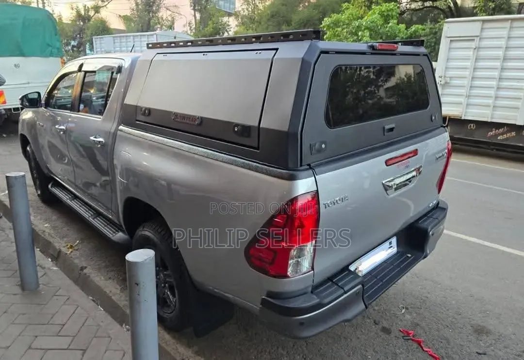Toyota Hilux Double Cab Matte Black Steel Canopy (2016–2025)