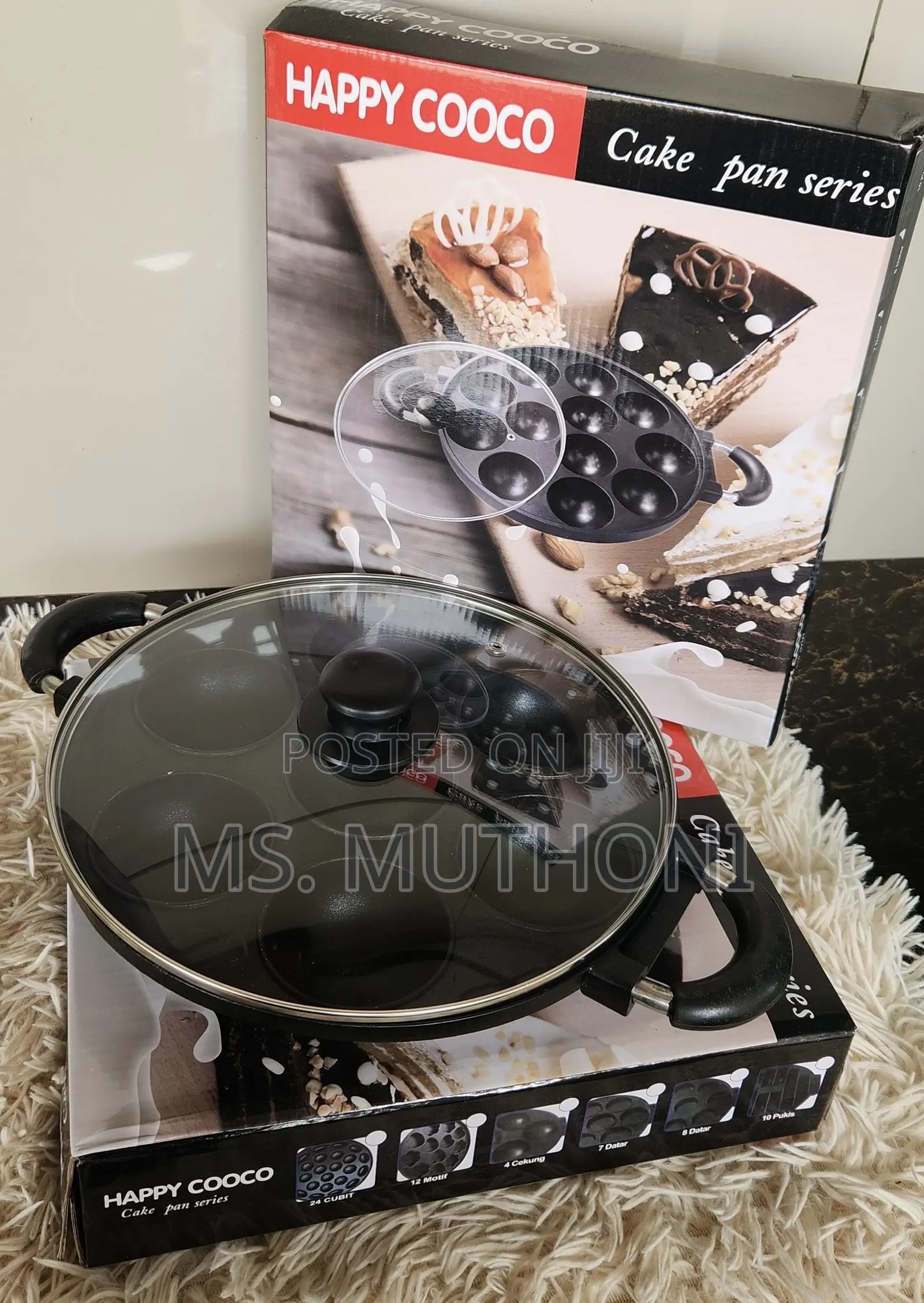 Big Size 7 Hole Vitumbua Pan With a Lid