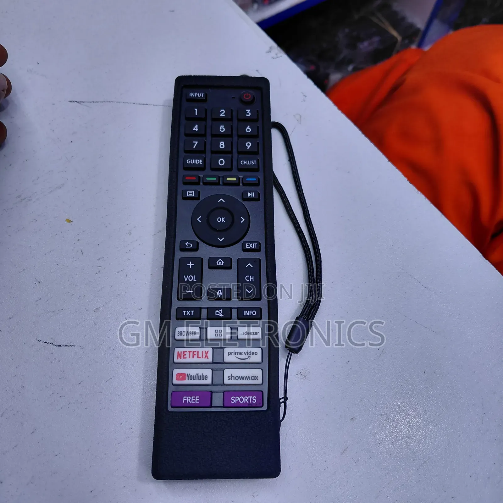 Universal Vidaa Smart TVS Replacement Remote Control With Case( Black)