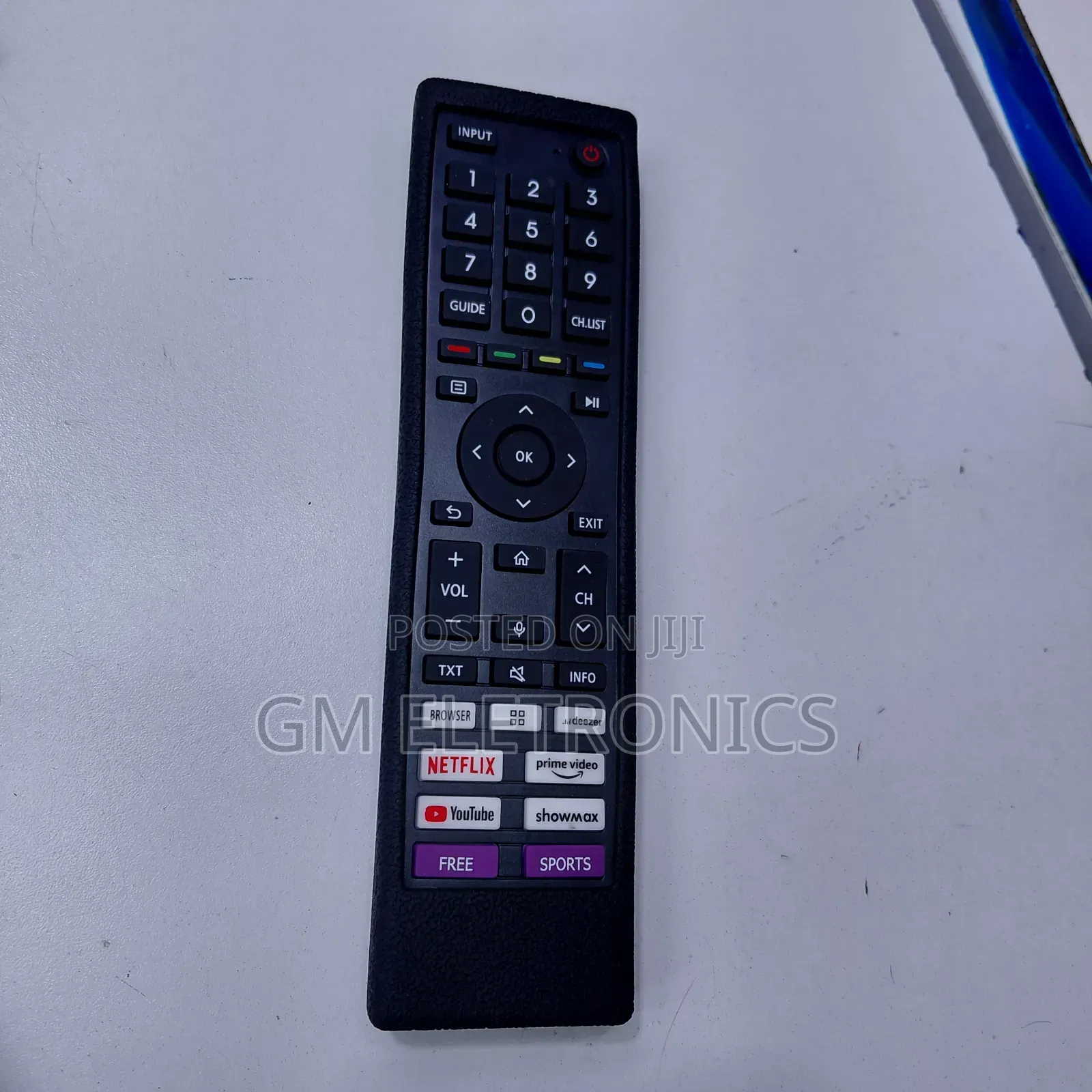 Universal Vidaa Smart TVS Replacement Remote Control With Case( Black)