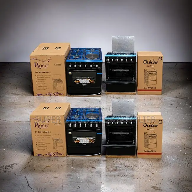 Roasting Ready 4 Gas 3 Gas Burners +1 Electric Free Standing Cooker