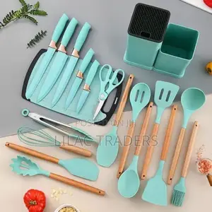 Executive Silicone Spoon 19pcs Lilac Green
