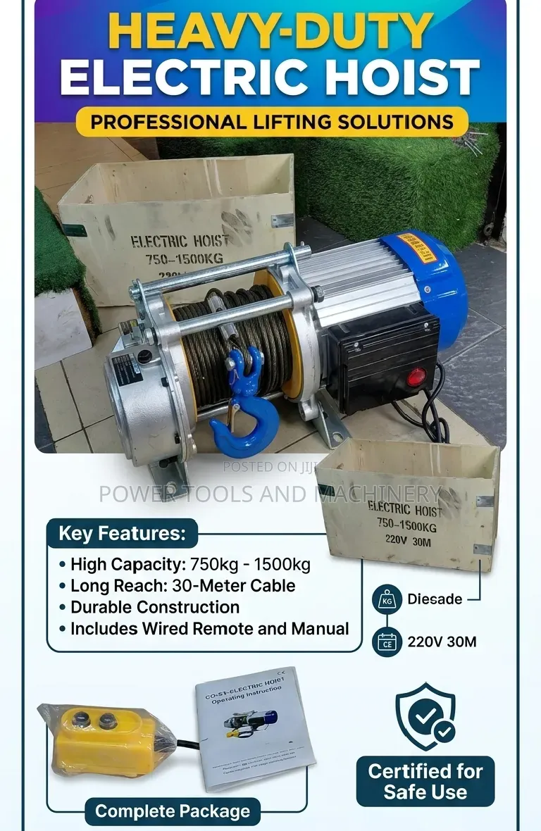 1.5 Tonne Electric Chainhoist