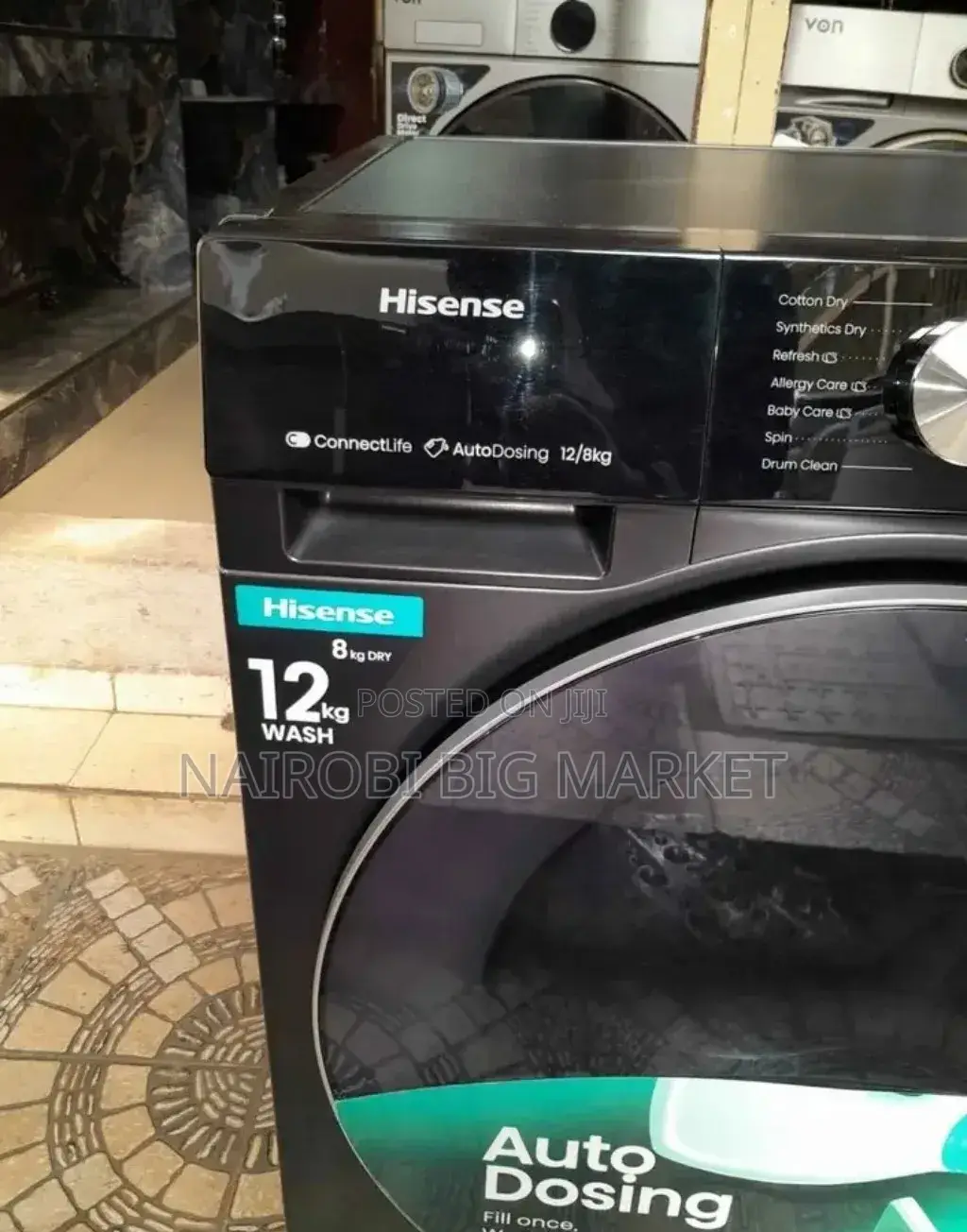 Fully Automatic Hisense 12/8 Wash and Dry Washing Machine