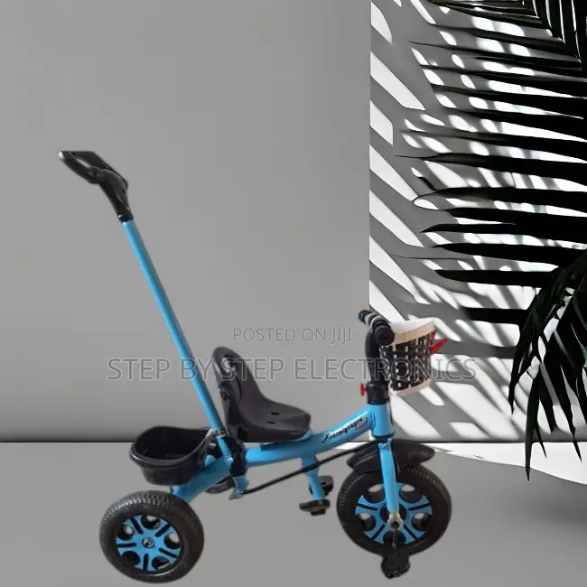 Basket Fun Safe Kids Bike Bicycle Tricycle With Push Handle
