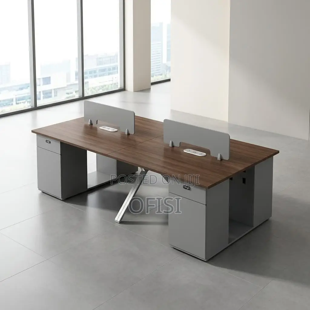 Office Workstation; 4-Way Modern Staff Office Desk/ Workstation