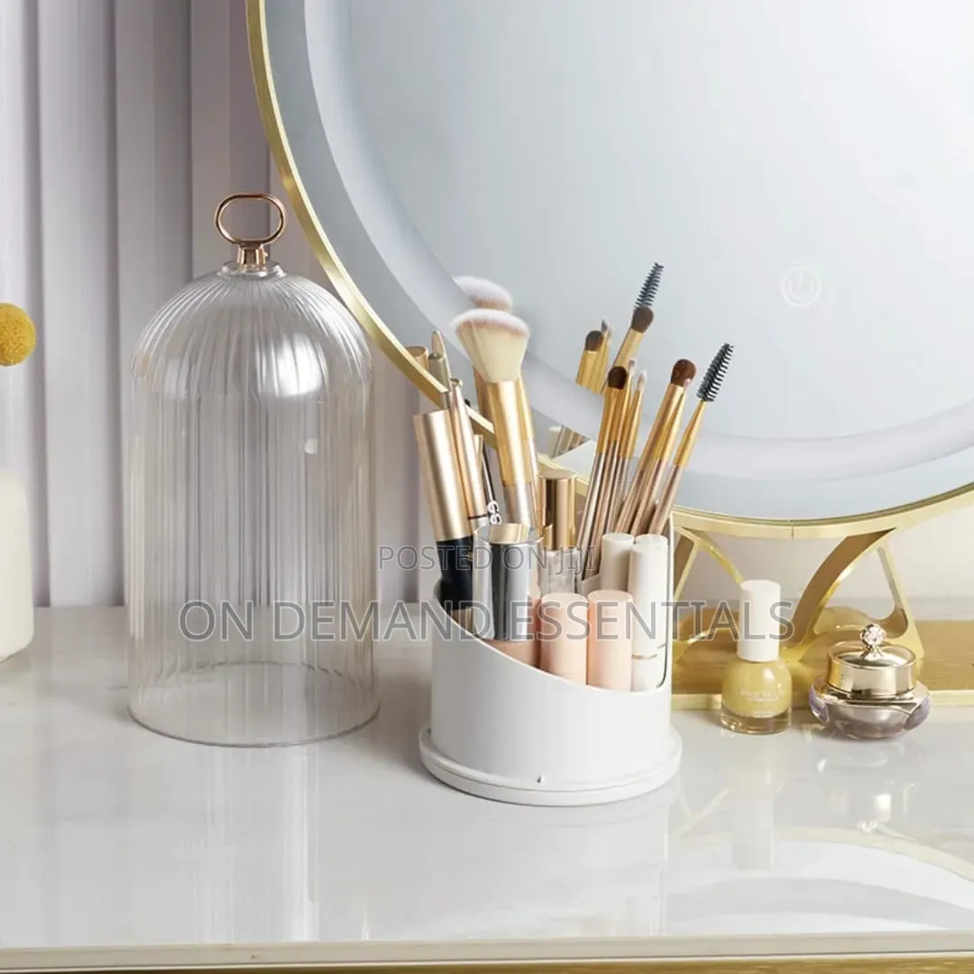 3600 Rotating Cosmetic Storage Box for Make Up Brushes and Lipstick