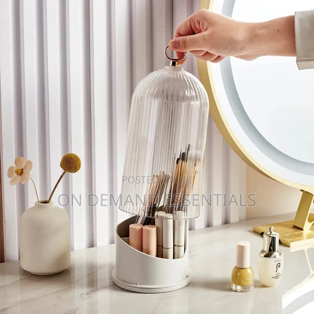 3600 Rotating Cosmetic Storage Box for Make Up Brushes and Lipstick