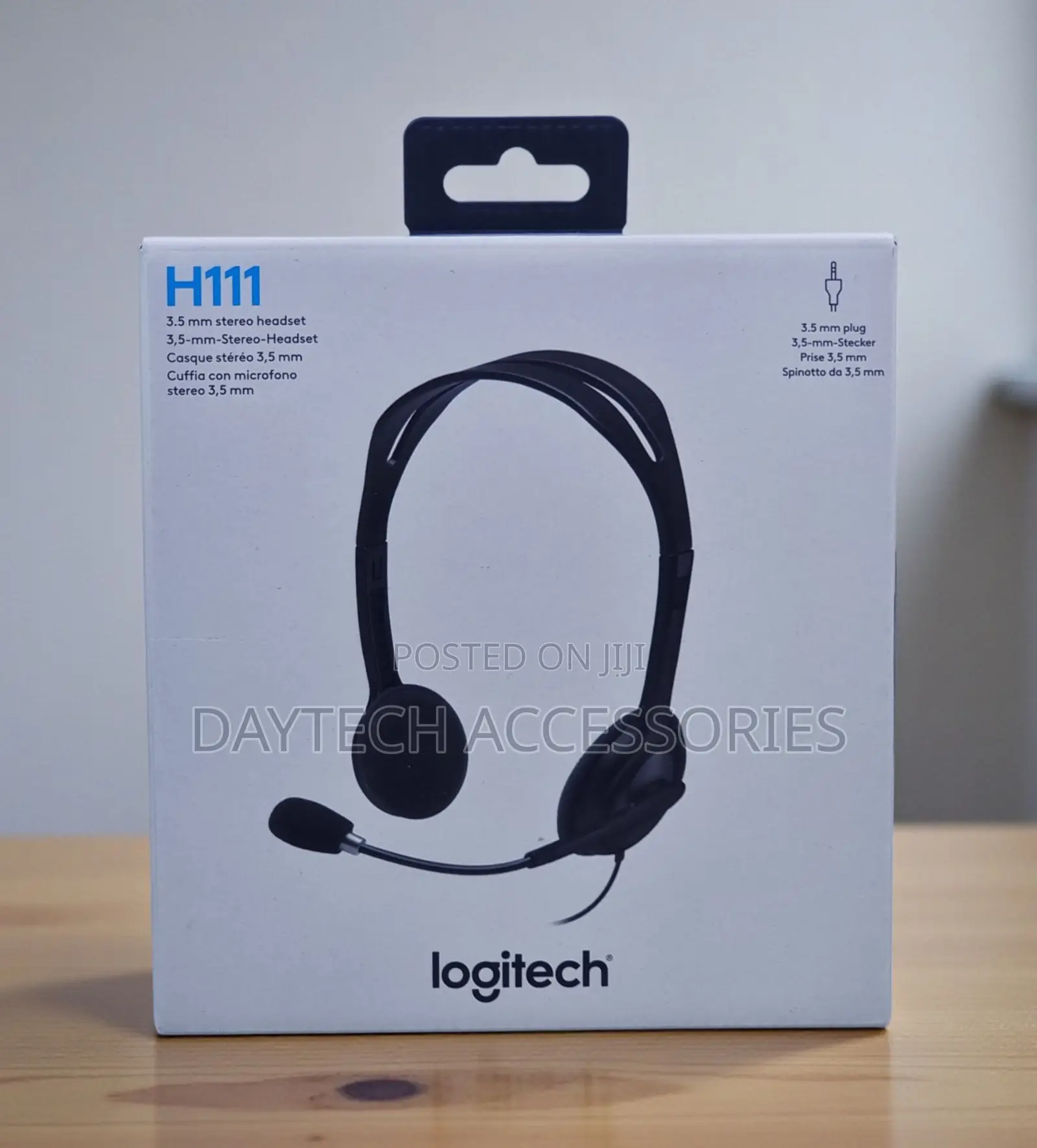 Logitech H111 Stereo Headset With Mic – 3.5mm Wired.