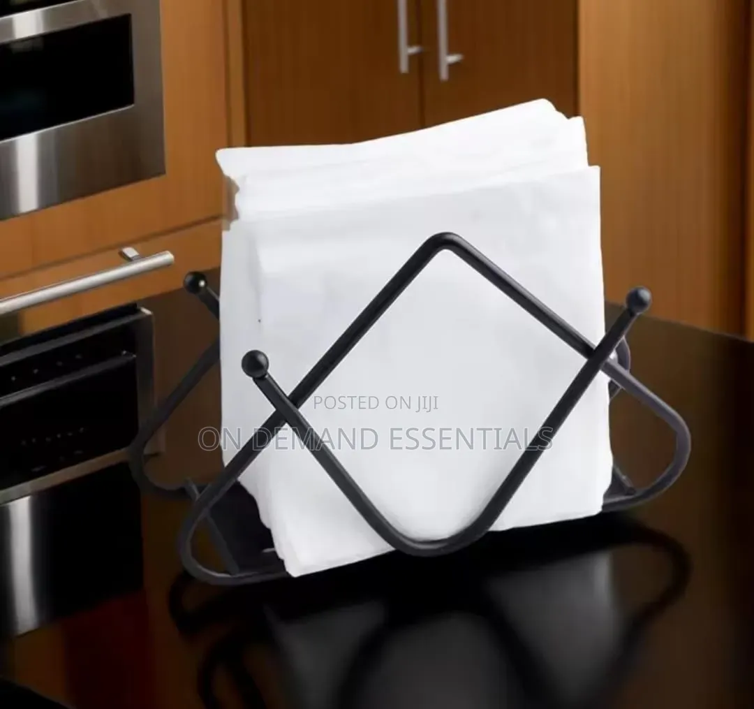 Premium Tabletop Decorative Metal Tissue / Napkin Holder