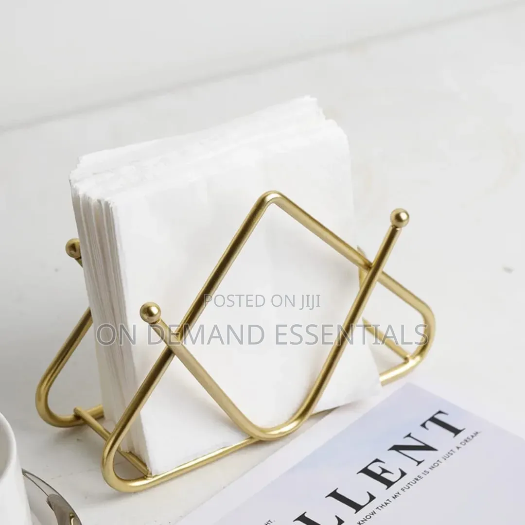 Premium Tabletop Decorative Metal Tissue / Napkin Holder