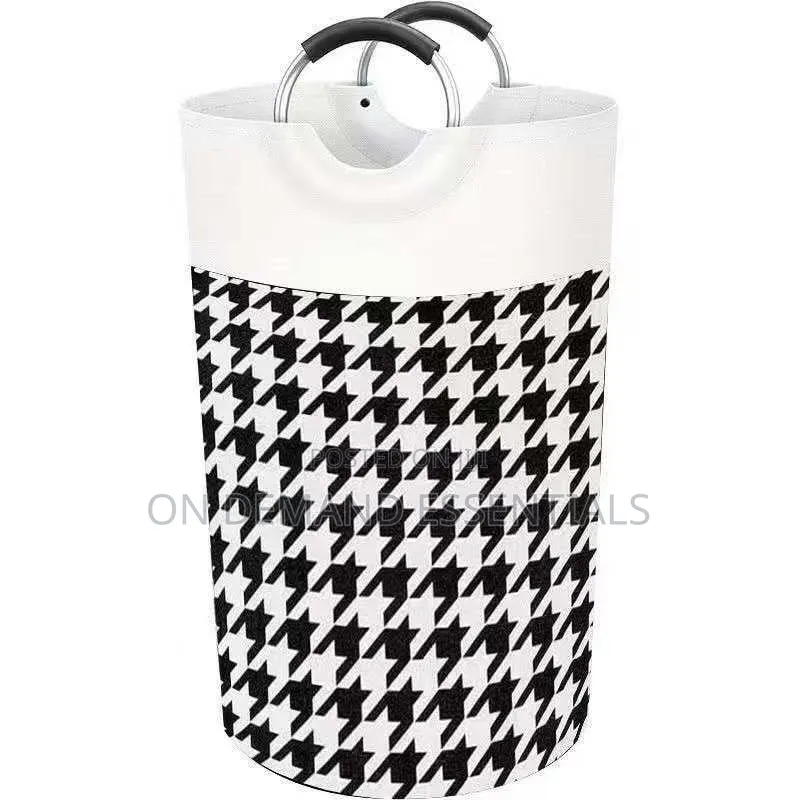 Large Capacity Laundry Basket 82l With Metal Handles