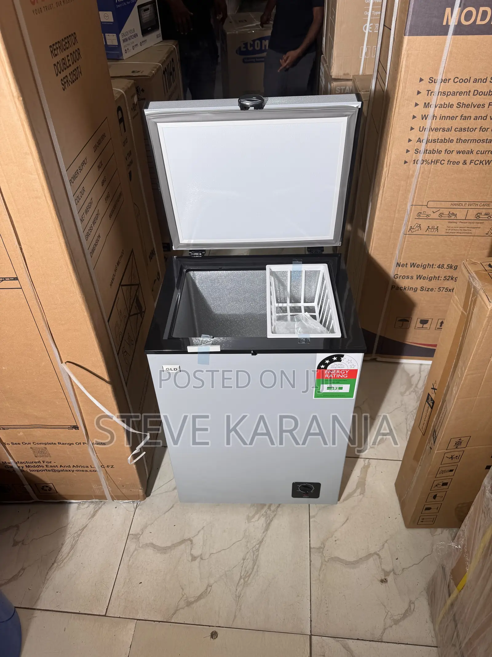 GLD 109L Chest Freezer 3 Star Rating Money Saver Freezer
