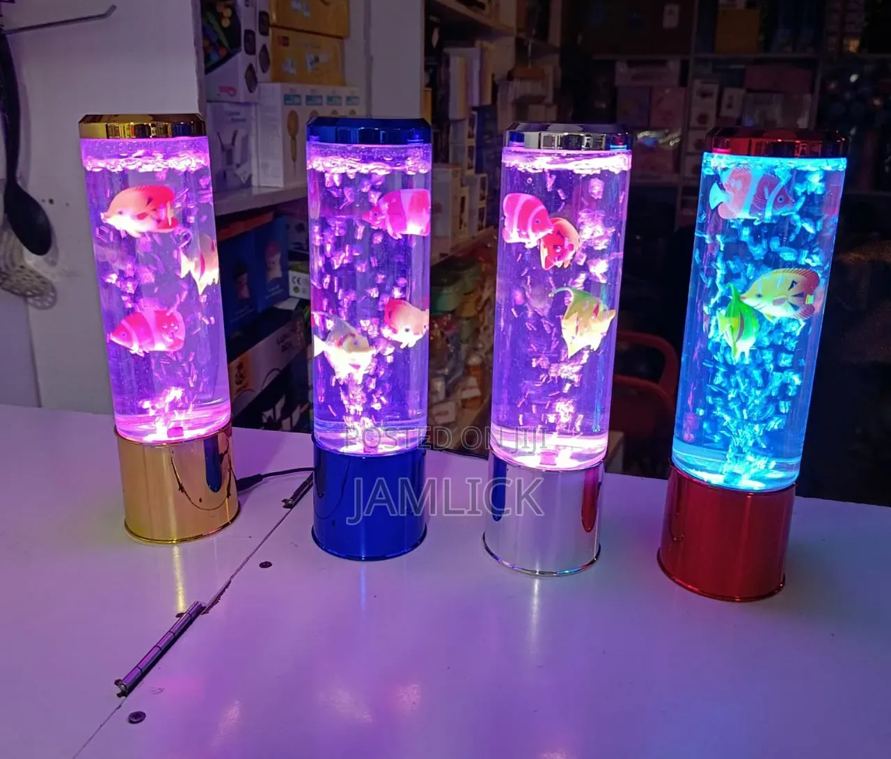 28cm LED Water Bubble Aquarium Column - HK