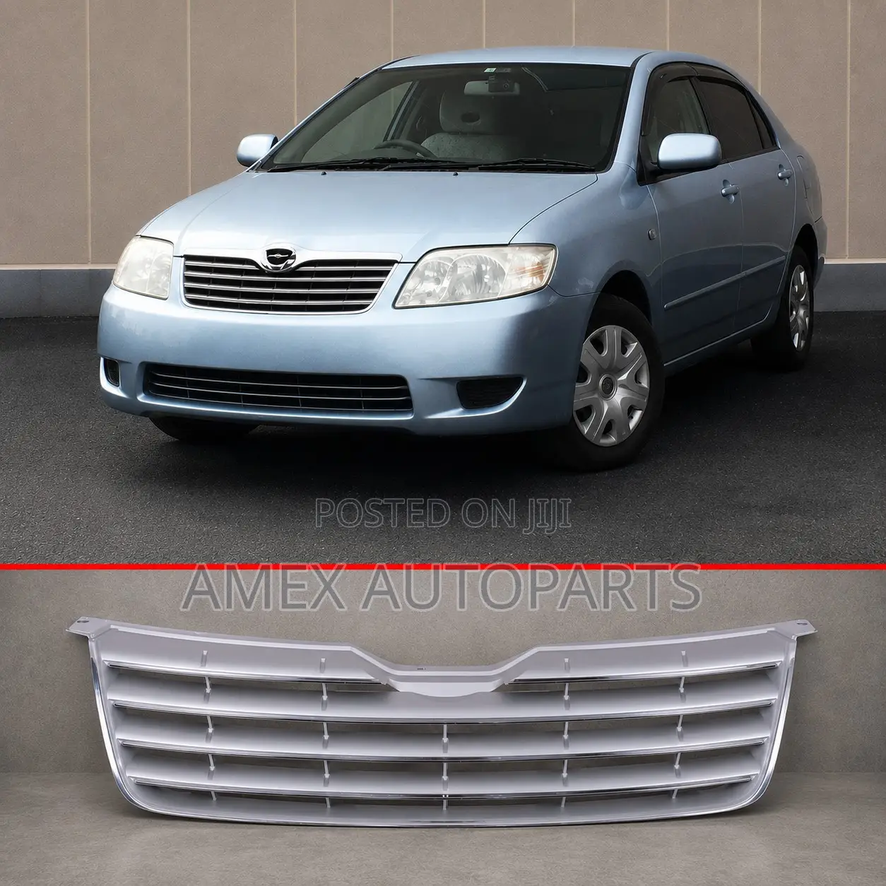 Grille Toyota Corolla Nze Fielder 2005 Onwards Saloon