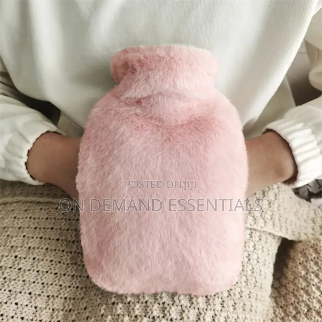 Classy Hot Water Bottle Plush Cover for Extra Warmth and Comfort