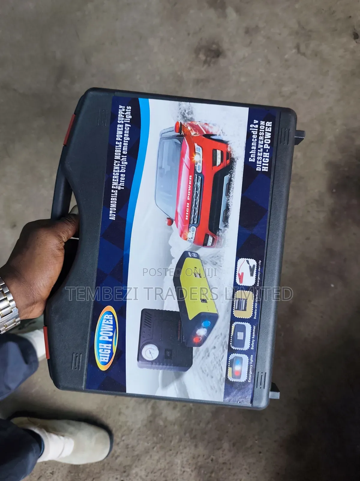 Portable Car Jump Starter Power Bank Kit