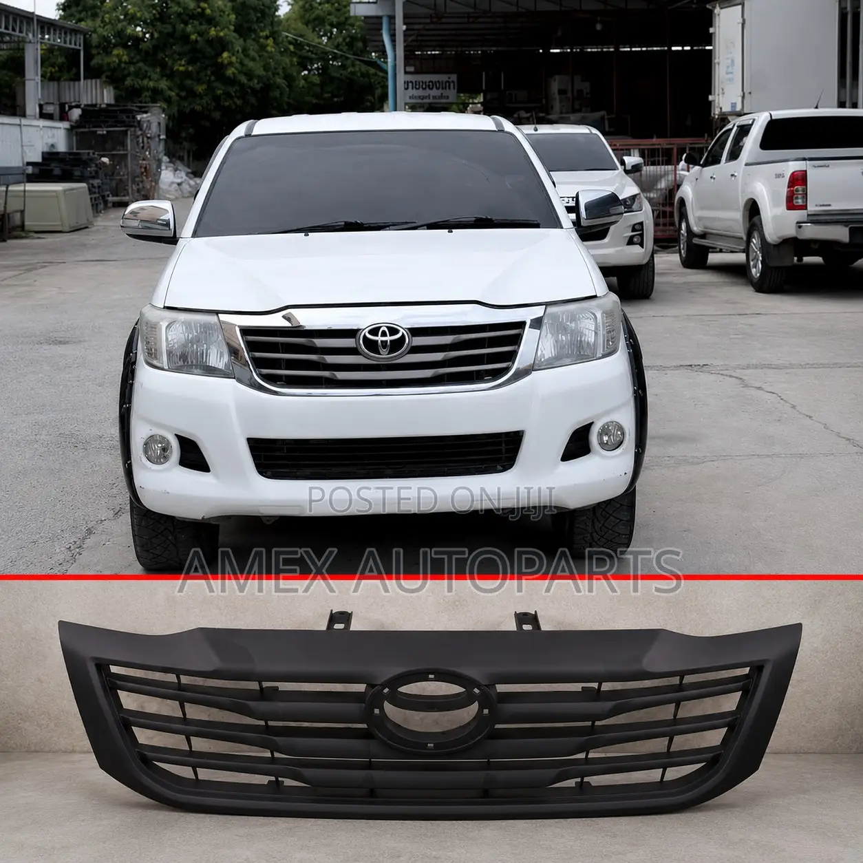 Grille Toyota Hilux Vigo Champ 2012 Onwards Black