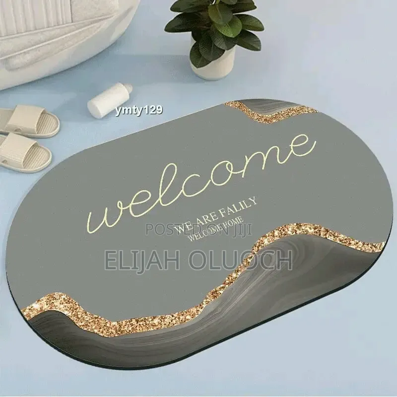 Big Size Oval *48*78cm* Bathroom/ Door Mats With Rubber Underside