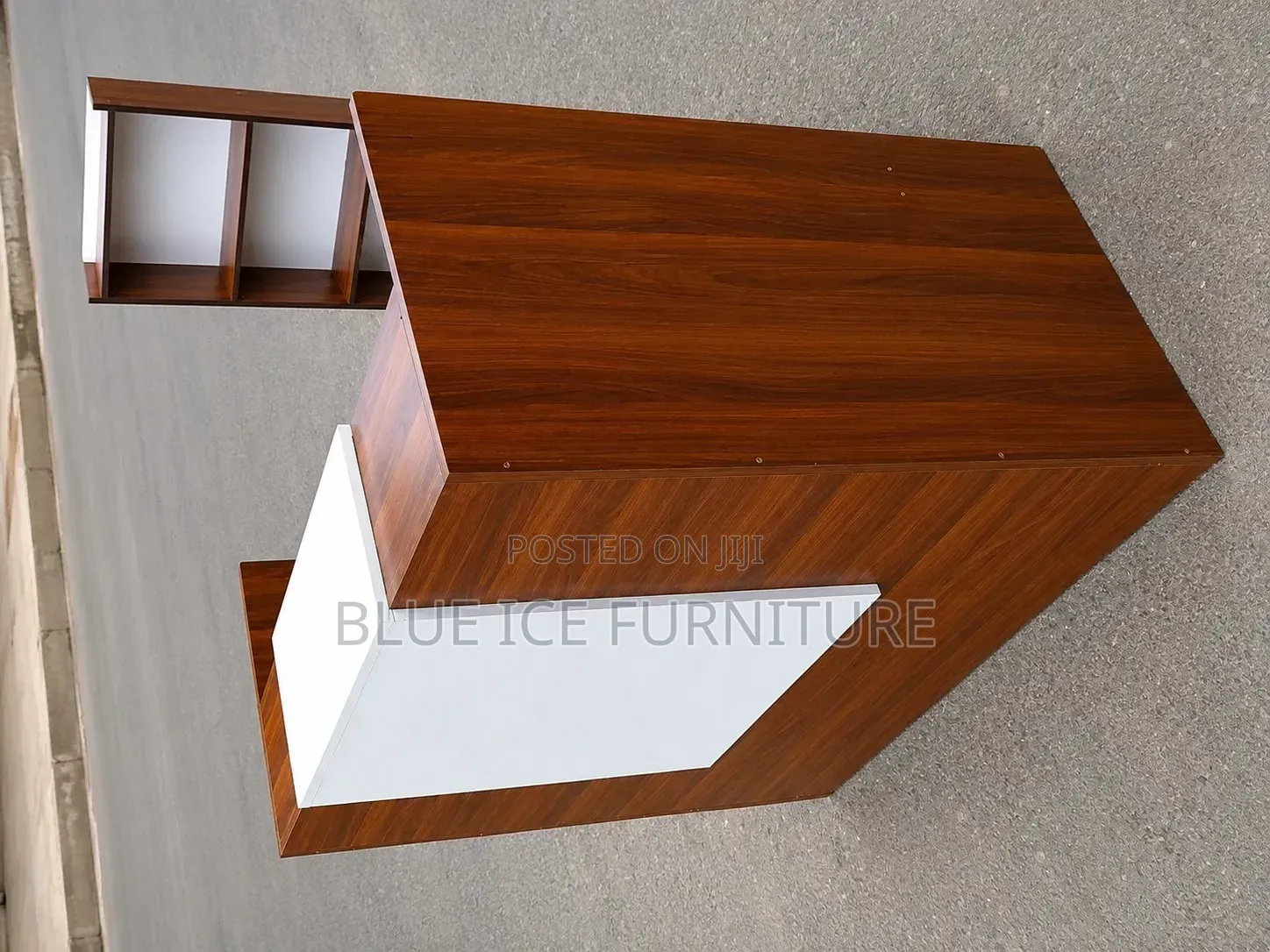 Stylish Front Office Counter Desk With Storage