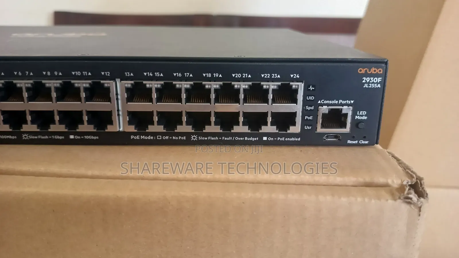 Hpe Aruba Networking 2930f 24g Poe+ Sfp+ Switch (Jl255a)