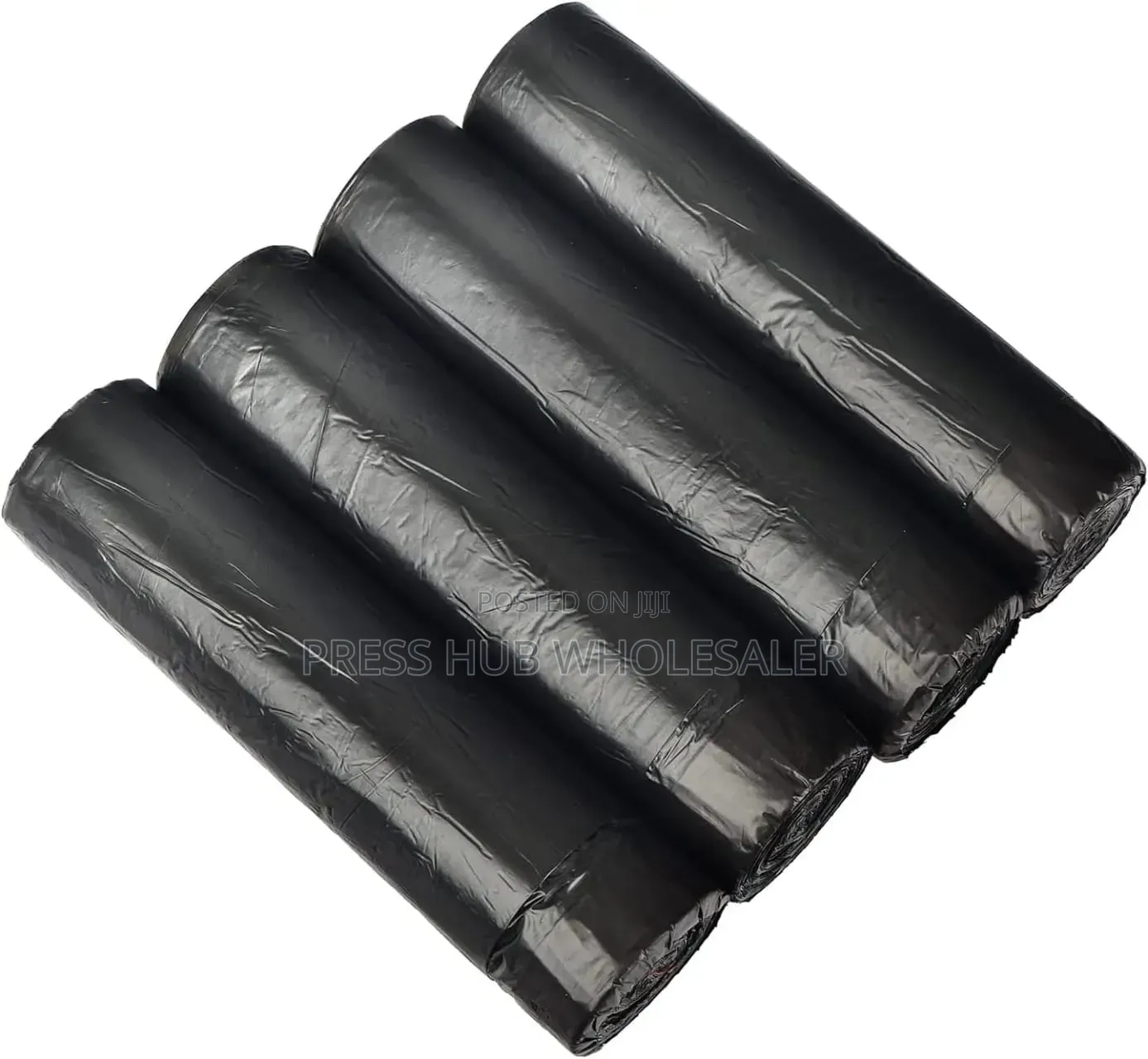 Large Black Garbage Bags - Tear-Resistant Waste Bin Liners