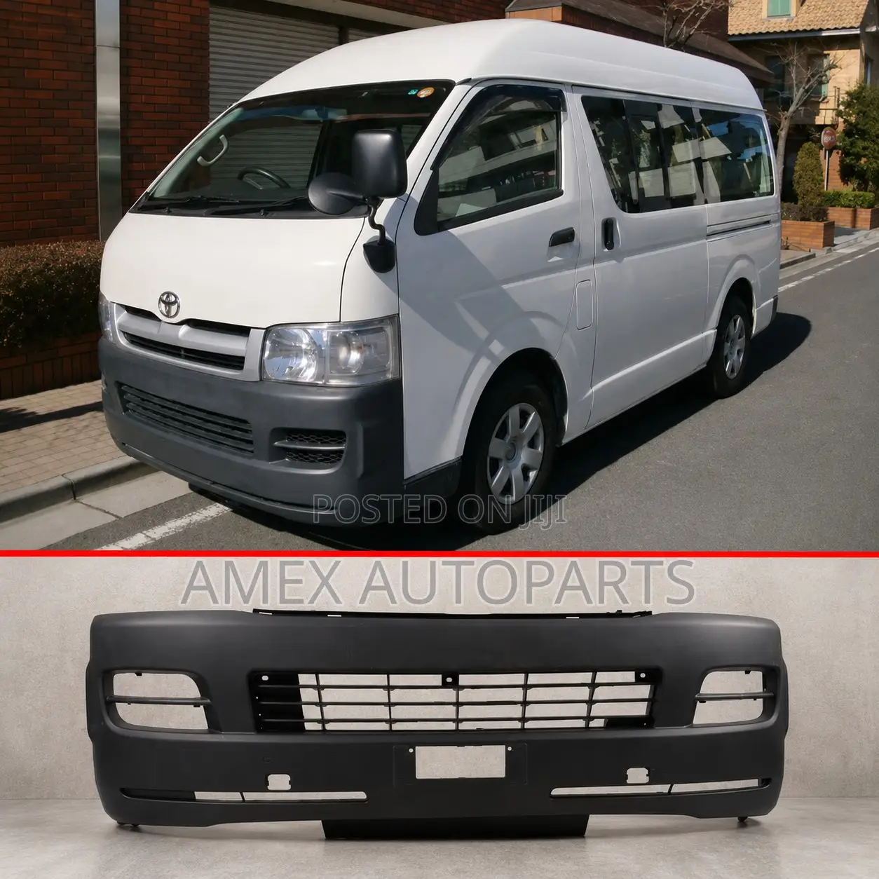 Front Bumper Toyota Hiace 7l Kdh200 2005 Onwards Short