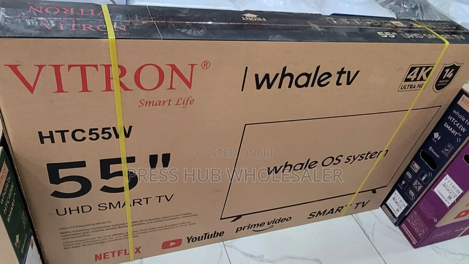 Vitron 55 Inch UHD Smart Whale TV – Ultra HD Wi-Fi TV