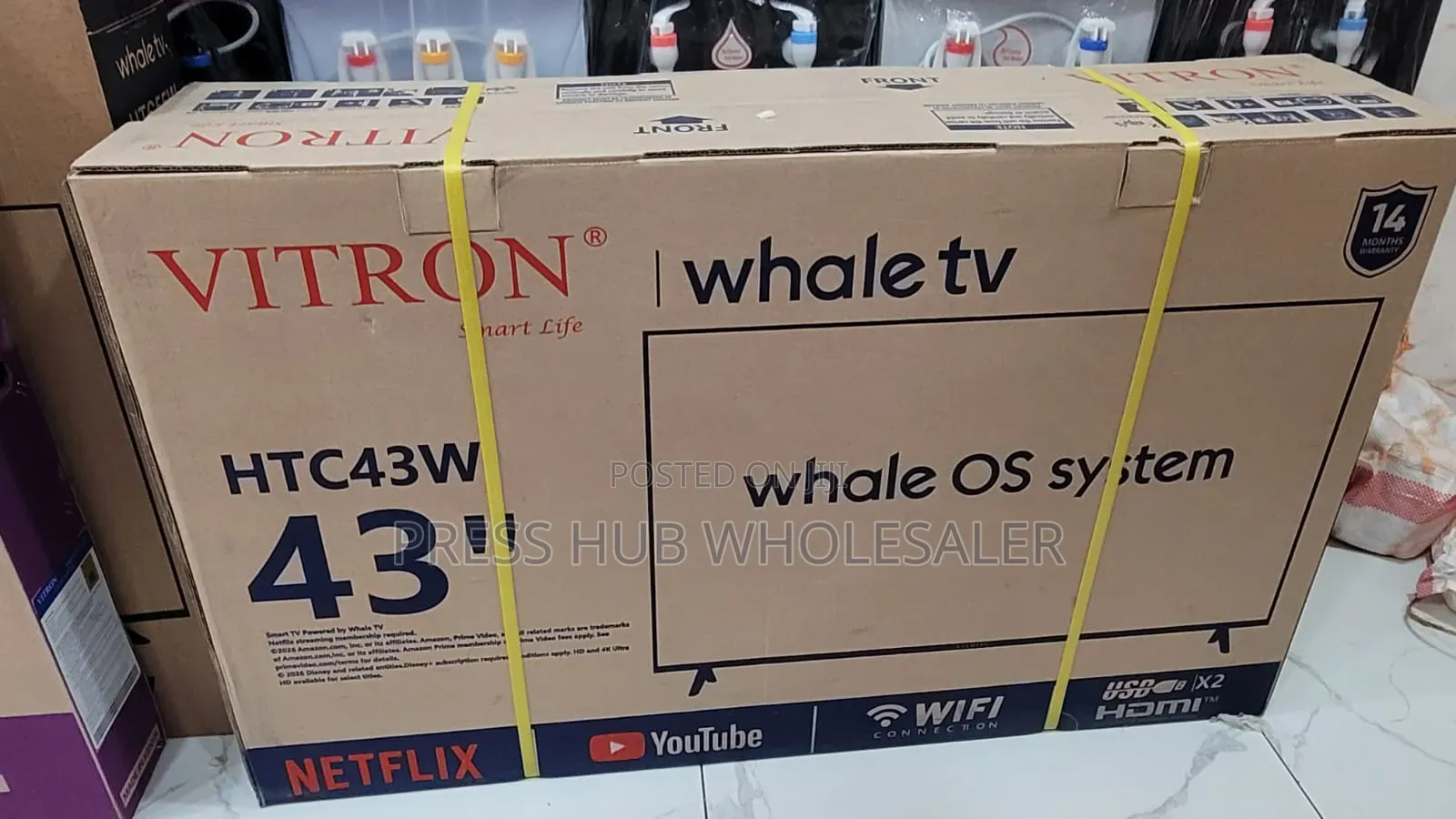 Vitron 43 inches Smart TV (HTC43W) – Whale OS, Brand New With Warranty